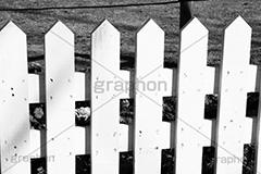 庭柵,モノクロ,白黒,しろくろ,モノクローム,単色画,単彩画,単色